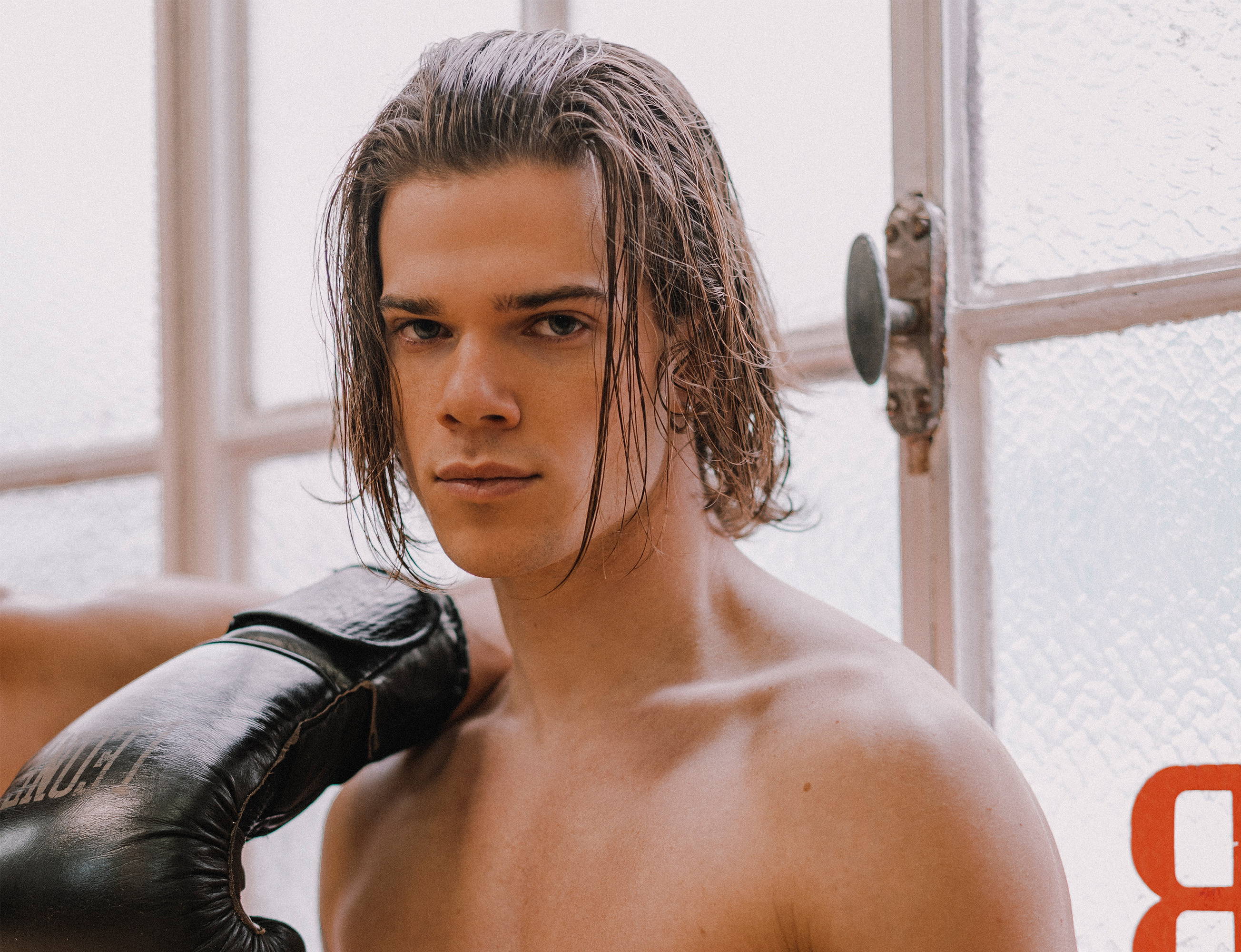 Davide Farinelli shares his experience shooting Fight Club for Yummy Issue Six naked in a boxing club